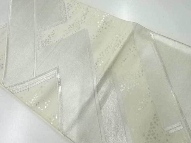 JAPANESE KIMONO / ANTIQUE FUKURO OBI / SILK / WOVEN ABSTRACT PATTERN